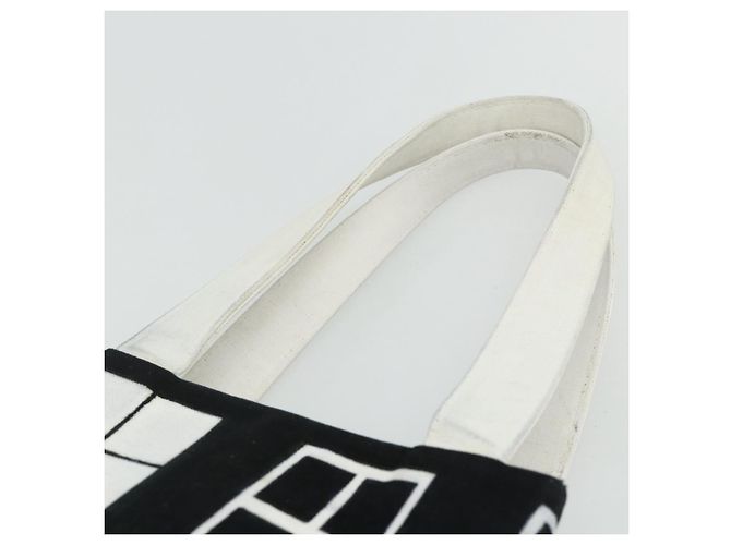 Borsa tote in tela CHANEL Windows Line Nera Oro CC Auth BA12234 Nero D'oro - vista 8