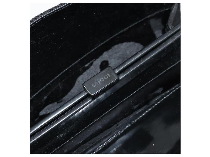 Bolso de mano GUCCI de lona negra 000 0810 Auth bs34708 Negro - vista 14