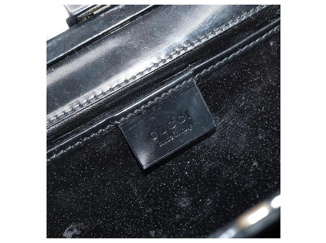 Bolso de mano GUCCI de lona negra 000 0810 Auth bs34708 Negro - vista 15