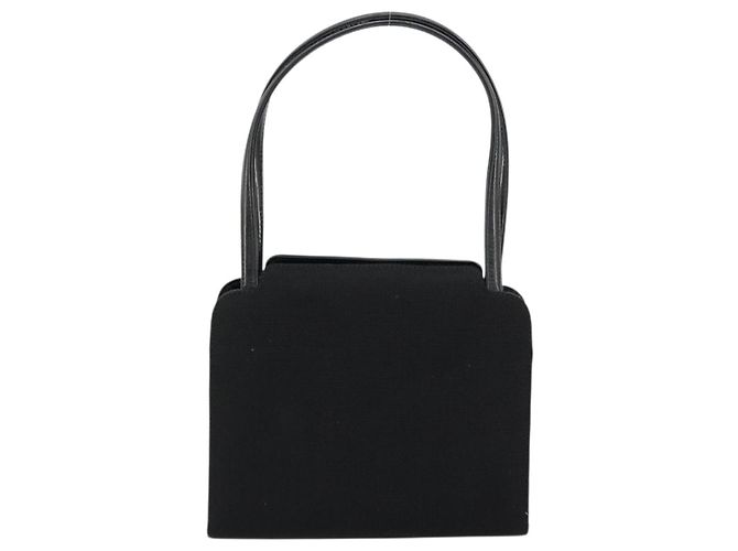 Bolso de mano GUCCI de lona negra 000 0810 Auth bs34708 Negro - vista 3