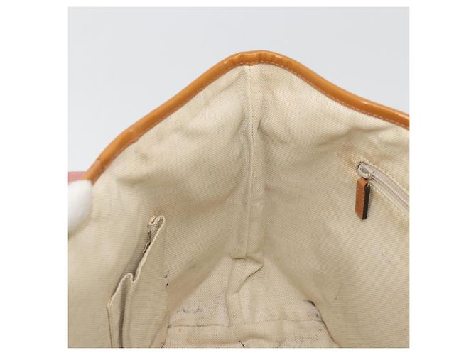 Borsa Tote Gucci GG Canvas Sherry Line Beige Oro 211971 Auth am11431 D'oro - vista 18