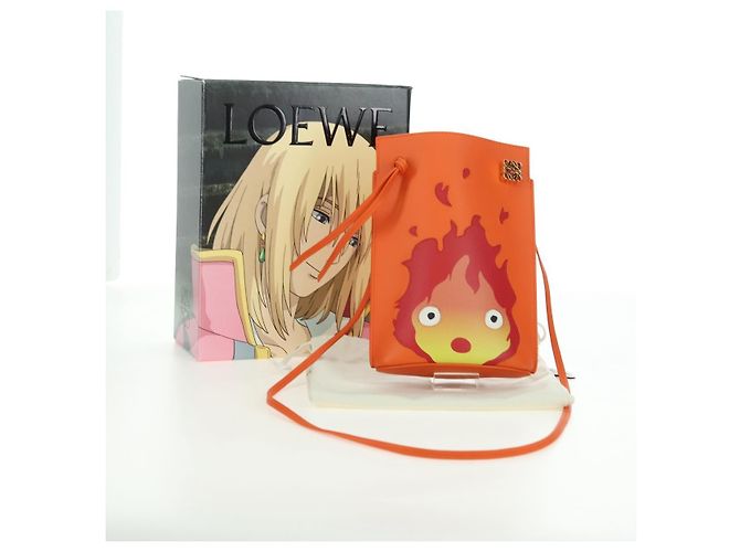 LOEWE - Ghibli Castello Errante Dado Pebble Calcifer Auth 167251SM Arancione - vista 12