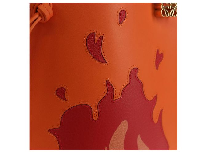 LOEWE - Ghibli Castello Errante Dado Pebble Calcifer Auth 167251SM Arancione - vista 19