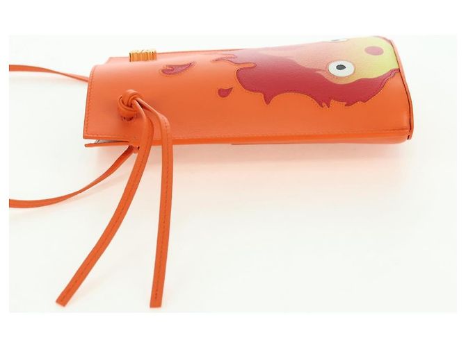 LOEWE - Ghibli Castello Errante Dado Pebble Calcifer Auth 167251SM Arancione - vista 3