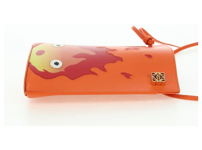 LOEWE - Ghibli Castello Errante Dado Pebble Calcifer Auth 167251SM Arancione - vista 4