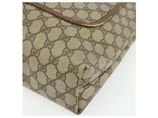 Borsa tote in PVC beige e rosso della linea Sherry GG Supreme di GUCCI 39 02 003 Auth 176694 - vista 10