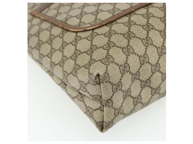 Borsa tote in PVC beige e rosso della linea Sherry GG Supreme di GUCCI 39 02 003 Auth 176694 - vista 11