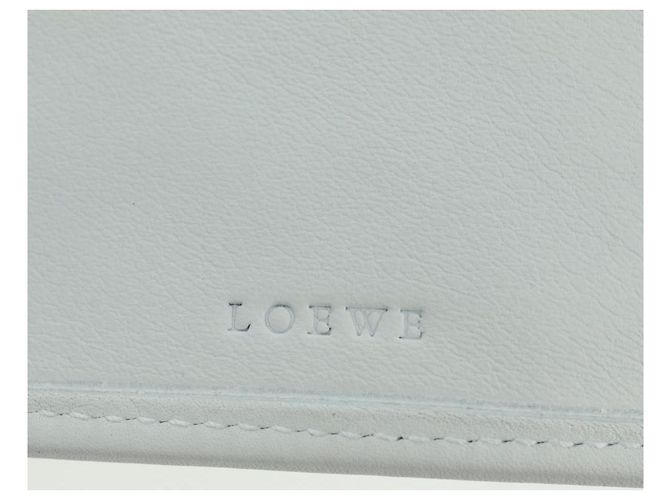 Portafoglio LOEWE Camoscio Azzurro Chiaro Argento Auth BA12283V Blu chiaro - vista 20