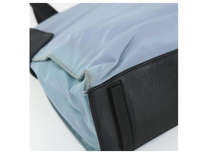 PRADA Tote Bag aus Nylon in Hellblau Silber authentisch bs34601 - Ansicht 14
