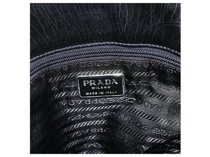 PRADA Tote Bag aus Nylon in Hellblau Silber authentisch bs34601 - Ansicht 17