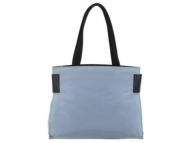 PRADA Tote Bag aus Nylon in Hellblau Silber authentisch bs34601 - Ansicht 2