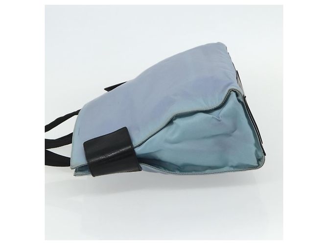 PRADA Tote Bag aus Nylon in Hellblau Silber authentisch bs34601 - Ansicht 3