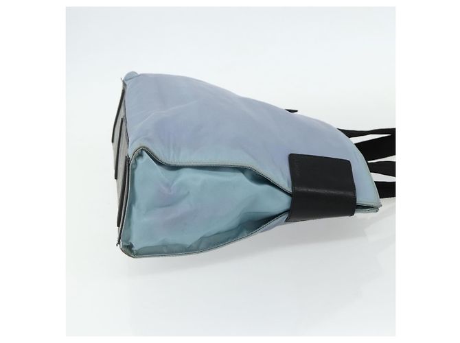 PRADA Tote Bag aus Nylon in Hellblau Silber authentisch bs34601 - Ansicht 4