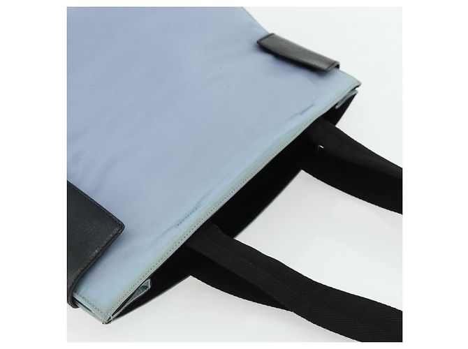 PRADA Tote Bag aus Nylon in Hellblau Silber authentisch bs34601 - Ansicht 6