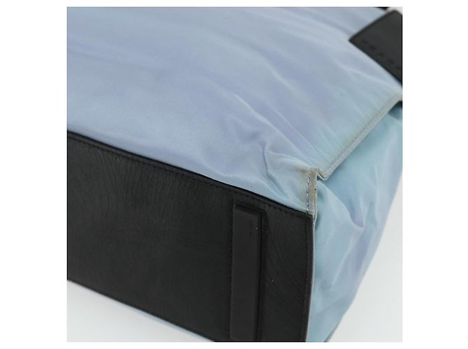 PRADA Tote Bag aus Nylon in Hellblau Silber authentisch bs34601 - Ansicht 9