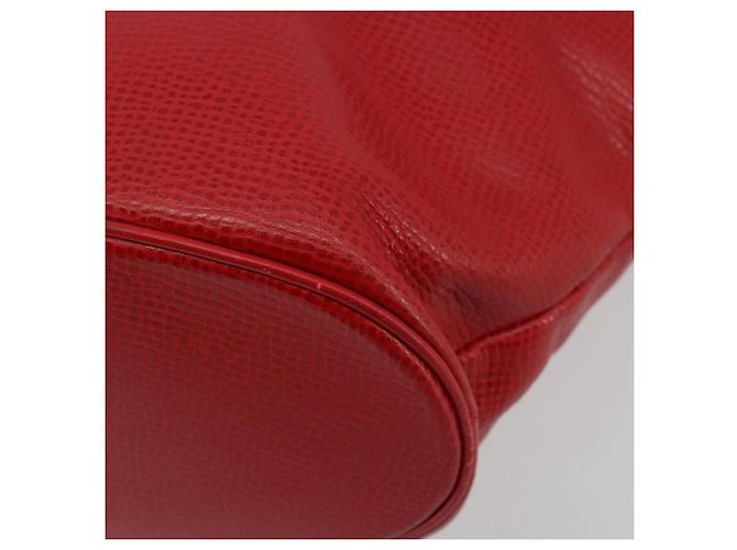 Borsa Tote in pelle rossa e oro Christian Dior Auth ep14258 Rosso D'oro - vista 10