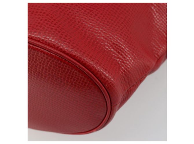 Borsa Tote in pelle rossa e oro Christian Dior Auth ep14258 Rosso D'oro - vista 12