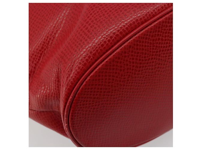 Borsa Tote in pelle rossa e oro Christian Dior Auth ep14258 Rosso D'oro - vista 13