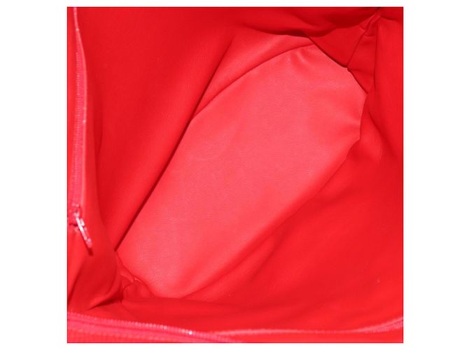 Borsa Tote in pelle rossa e oro Christian Dior Auth ep14258 Rosso D'oro - vista 17