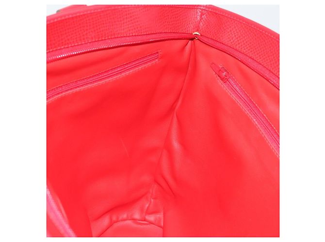 Borsa Tote in pelle rossa e oro Christian Dior Auth ep14258 Rosso D'oro - vista 19