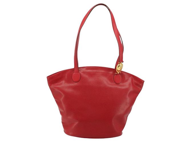 Borsa Tote in pelle rossa e oro Christian Dior Auth ep14258 Rosso D'oro - vista 2