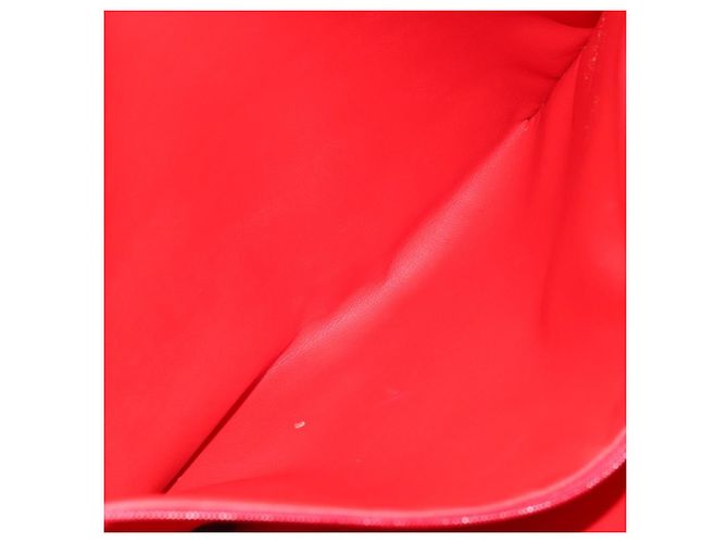 Borsa Tote in pelle rossa e oro Christian Dior Auth ep14258 Rosso D'oro - vista 22