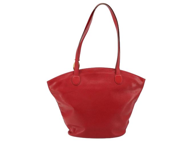 Borsa Tote in pelle rossa e oro Christian Dior Auth ep14258 Rosso D'oro - vista 3