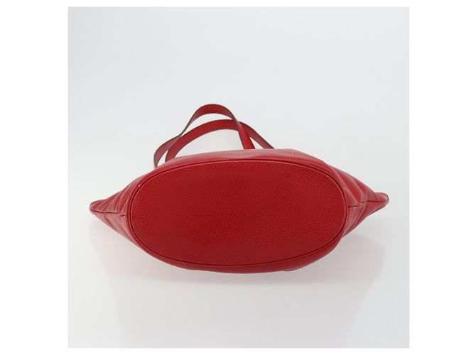Borsa Tote in pelle rossa e oro Christian Dior Auth ep14258 Rosso D'oro - vista 9