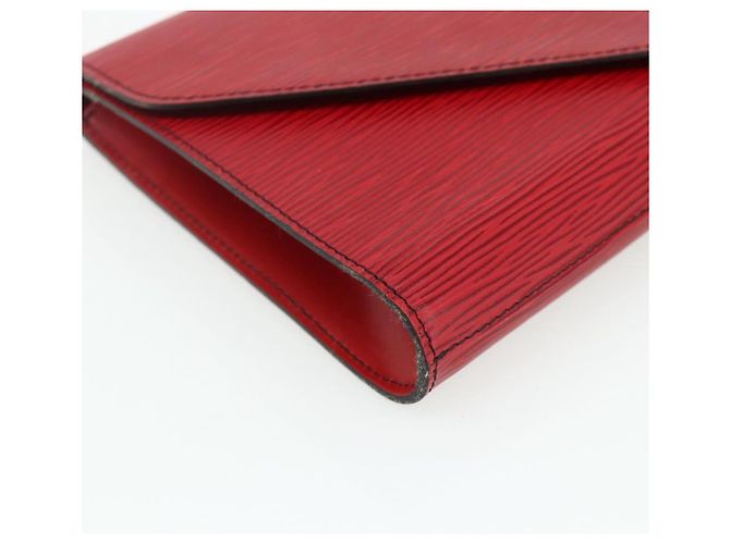 LOUIS VUITTON Clutch Art Déco Epi Rosso M52637 LV Auth ep14325 - vista 14
