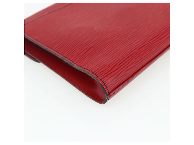 LOUIS VUITTON Clutch Art Déco Epi Rosso M52637 LV Auth ep14325 - vista 16