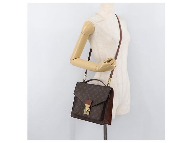 LOUIS VUITTON Borsa a Mano Monceau 28 Monogram M51185 LV Auth ep14419 Monogramma - vista 28