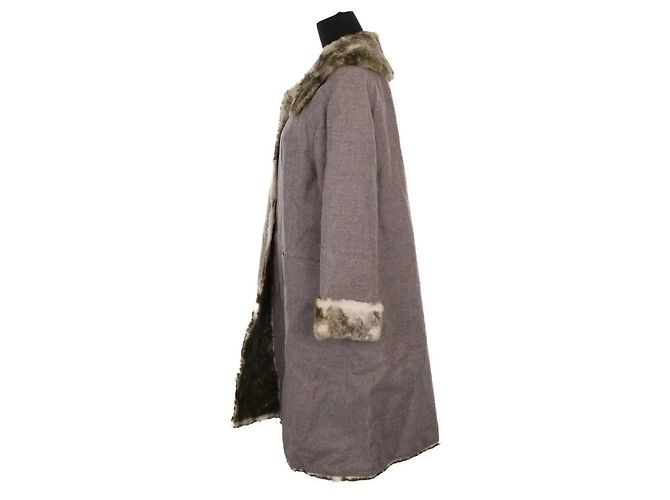 Alberta Ferretti Gray coat - view 3