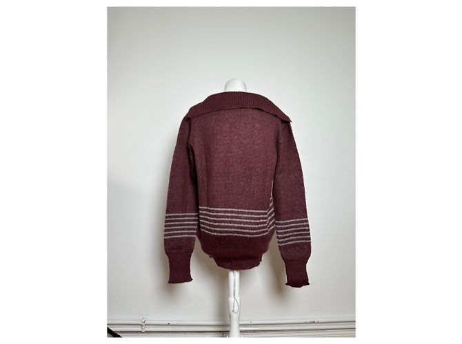 Vintage Givenchy Gentleman Strickpullover burgunder L Bordeaux - Ansicht 2