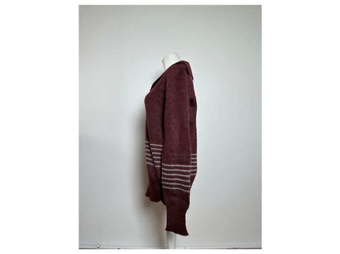 Vintage Givenchy Gentleman Strickpullover burgunder L Bordeaux - Ansicht 3