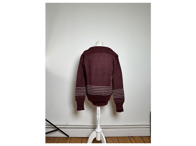 Vintage Givenchy Gentleman Strickpullover burgunder L Bordeaux - Ansicht 4