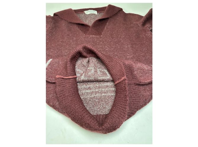 Vintage Givenchy Gentleman Strickpullover burgunder L Bordeaux - Ansicht 7