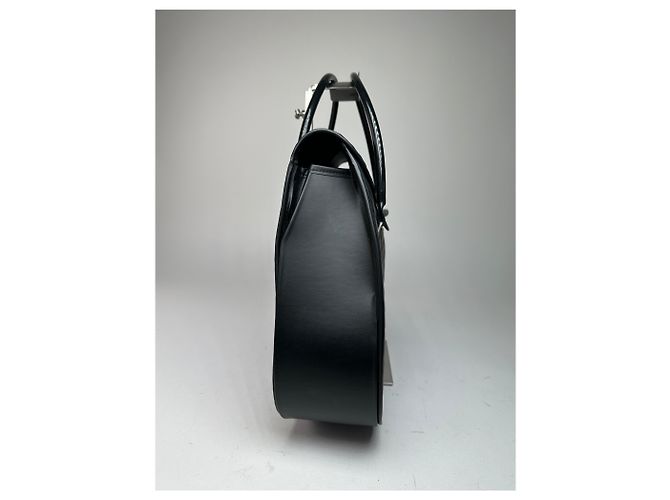 Comme Des Garcons Vintage Comme des Garçons patentiertes, gesteppte Handtasche in Schwarz - Ansicht 6