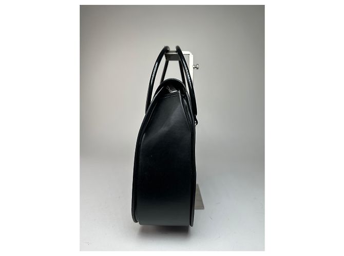 Comme Des Garcons Vintage Comme des Garçons patentiertes, gesteppte Handtasche in Schwarz - Ansicht 7