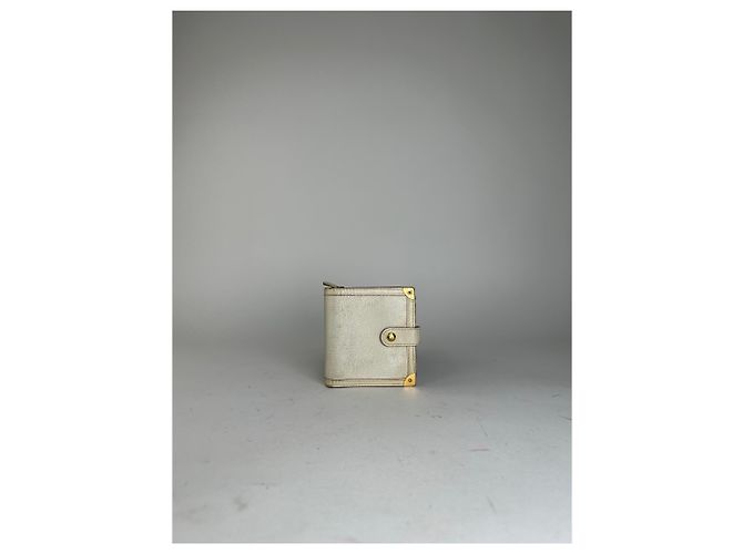 Vintage Louis Vuitton Suhali Compact Wallet Cream Goat Leather - view 11