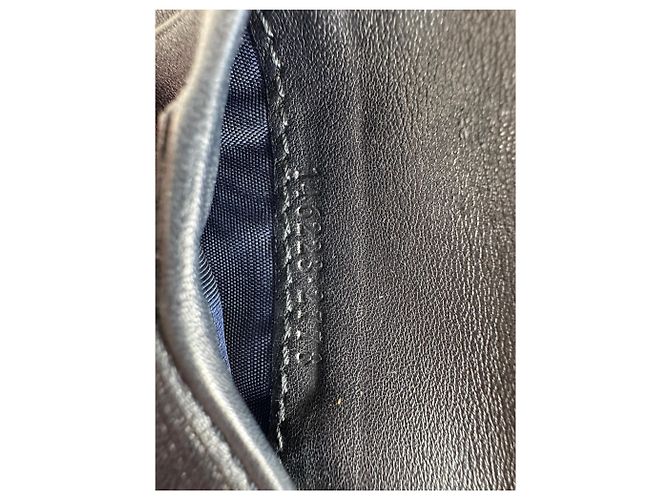 Portafoglio Bifold Microguccissima Vintage Gucci Blu Navy Nero - vista 8