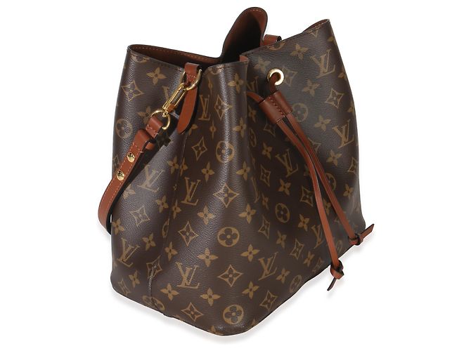 Néonoé Borsa NeoNoé MM in tela Monogram caramello di Louis Vuitton Marrone - vista 4