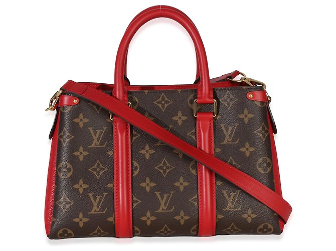 Louis Vuitton Soufflot BB in tela Monogram Cherry Marrone Rosso - vista 2