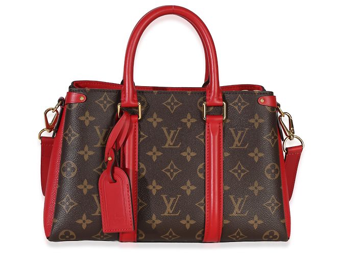 Louis Vuitton Soufflot BB in tela Monogram Cherry Marrone Rosso - vista 8