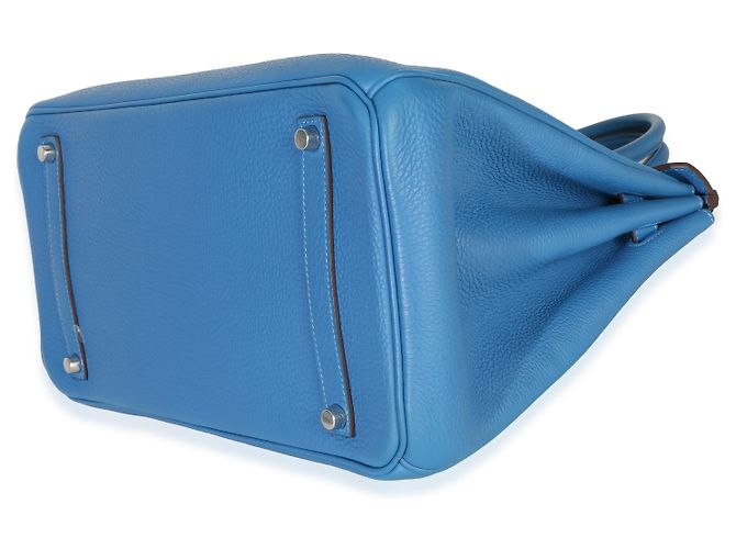 Hermès Bleu Zellige Togo Birkin 35 PHW Blu - vista 7