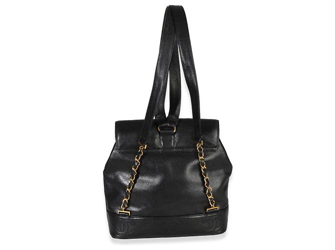 Timeless Zaino Chanel Vintage 24k Triple CC Nero - vista 2