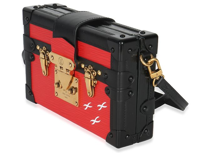 Louis Vuitton Petite Malle Épi Rouge Noir - vista 3