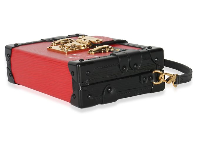 Louis Vuitton Petite Malle Épi Rouge Noir - vista 6