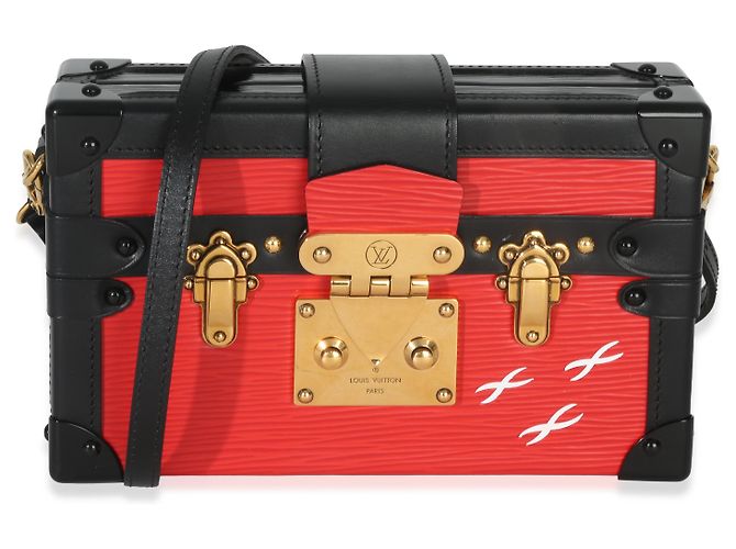 Louis Vuitton Petite Malle Épi Rouge Noir - vista 8