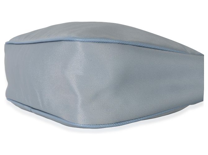 Prada Borsa in Nylon Saffiano Blu Re-Edition 2005 - vista 6