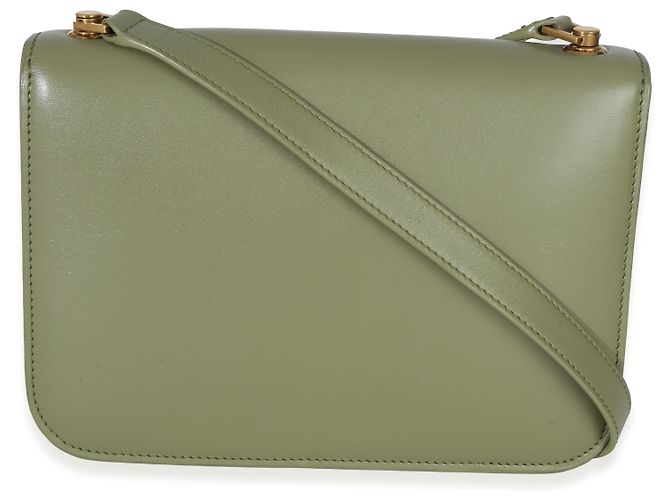 Borsa Le Carre in pelle di vitello liscia verde chiaro di Saint Laurent - vista 2